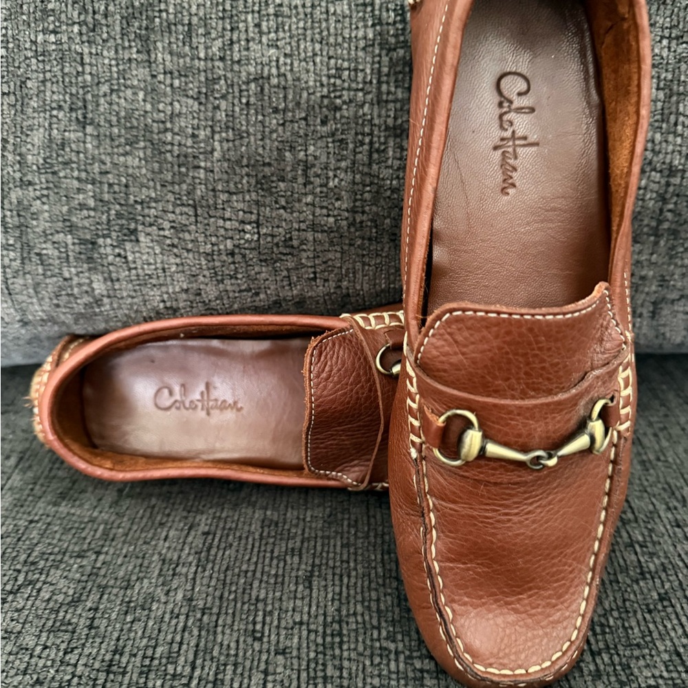 Cole Haan Women's Brown Leather Loafers